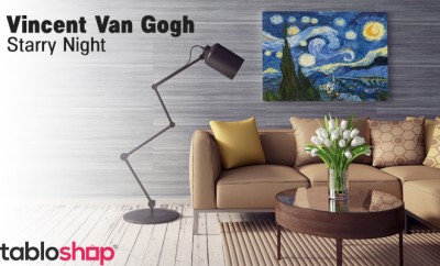 Vincent Van Gogh – Starry Night – Yıldızlı Gece Tablo